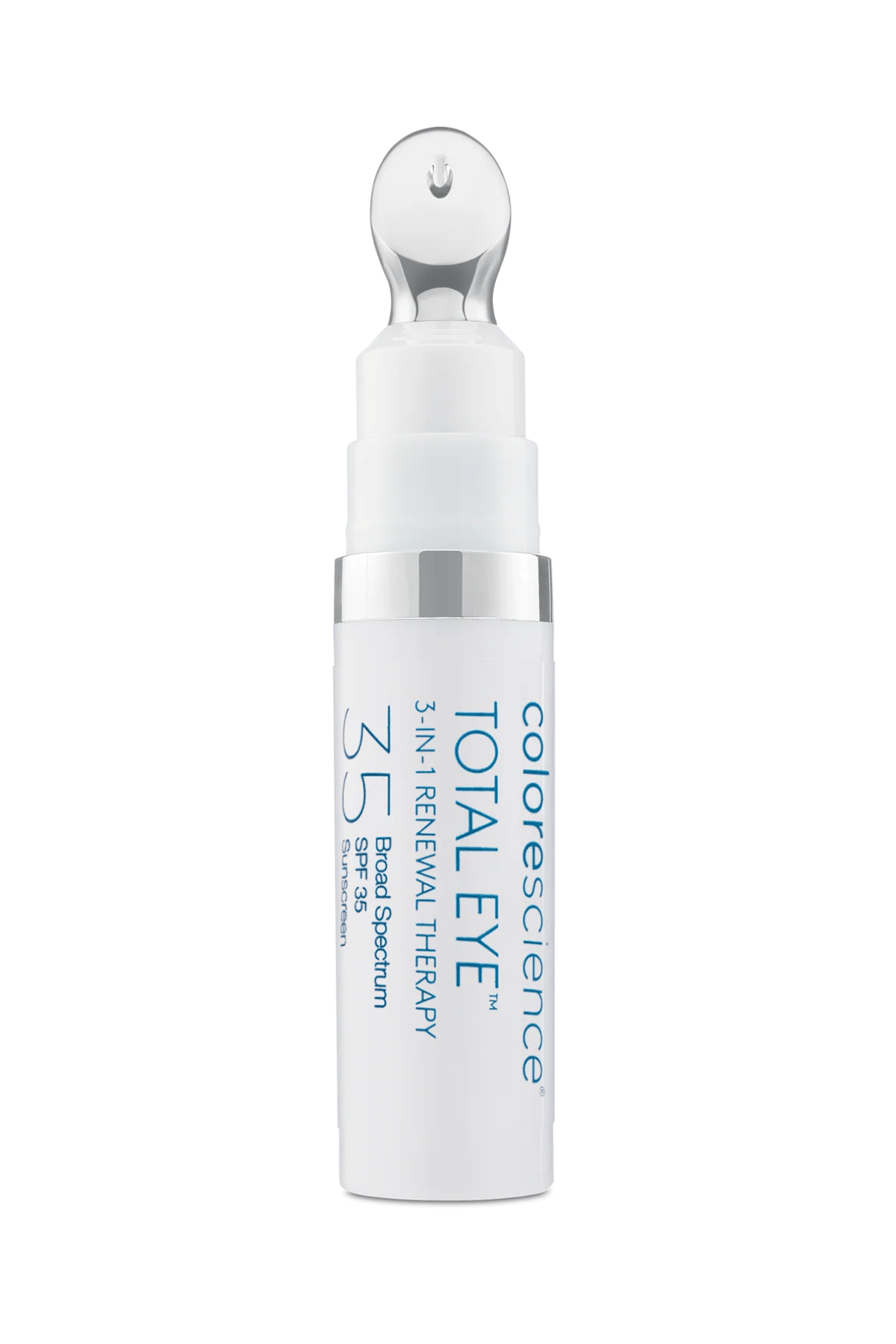 Colorescience Total Eye 3-in-1 Renewal Therapy Fair SPF 35 0.23 oz – brightening eye treatment with SPF to reduce dark circles, puffiness, and fine lines at West Em Medical Spa