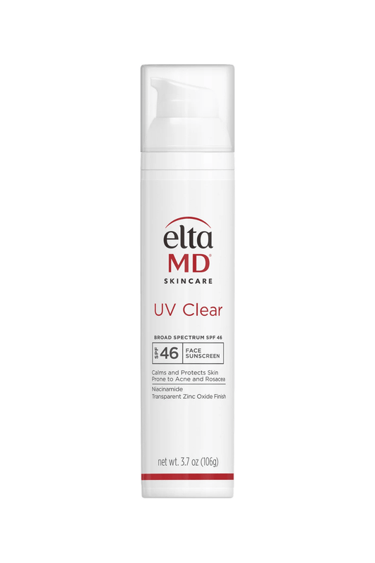EltaMD UV Clear SPF 46 3.7 oz – lightweight facial sunscreen formulated with niacinamide for sensitive or acne-prone skin at West Em Medical Spa