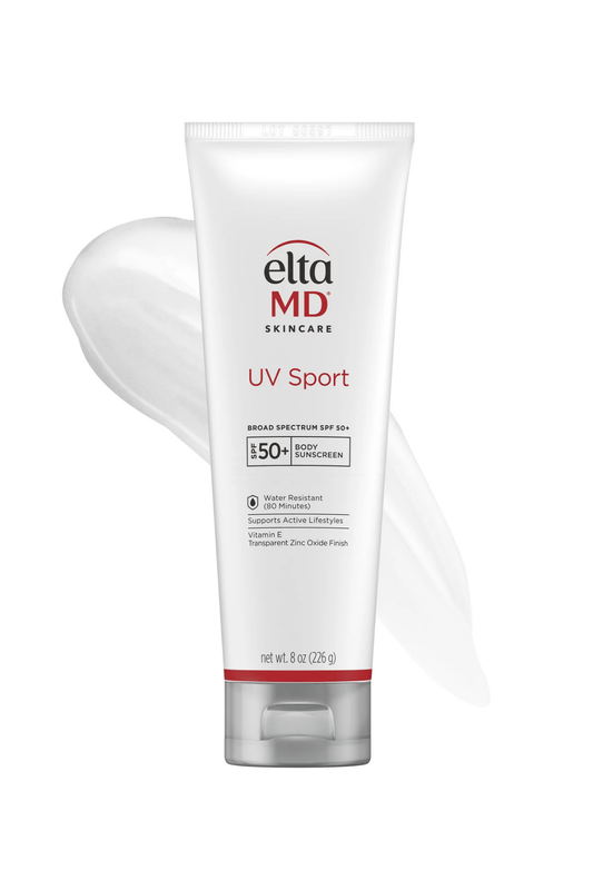 EltaMD UV Sport SPF 50 8 oz – long-lasting, water-resistant sunscreen for active outdoor use, safe for face and body at West Em Medical Spa