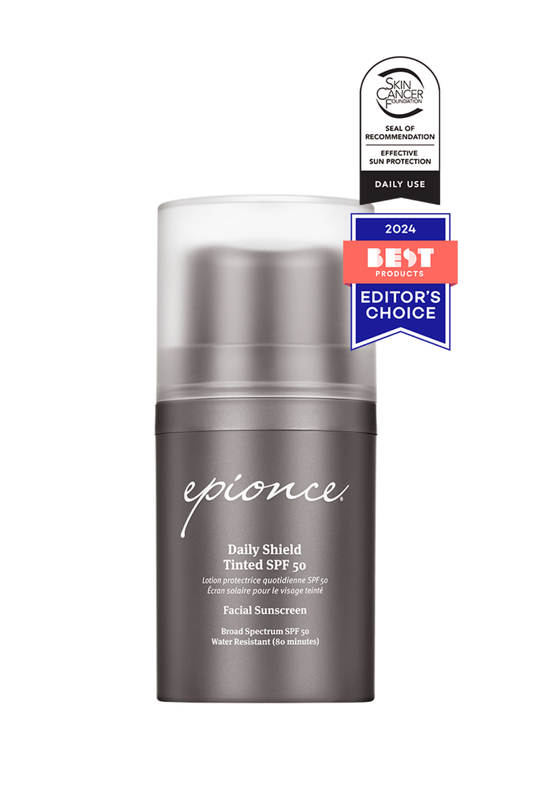 Epionce Daily Shield Tinted SPF 50 1.7 oz – sheer, water-resistant sunscreen with broad spectrum protection and a natural tint, ideal for daily wear at West Em Medical Spa