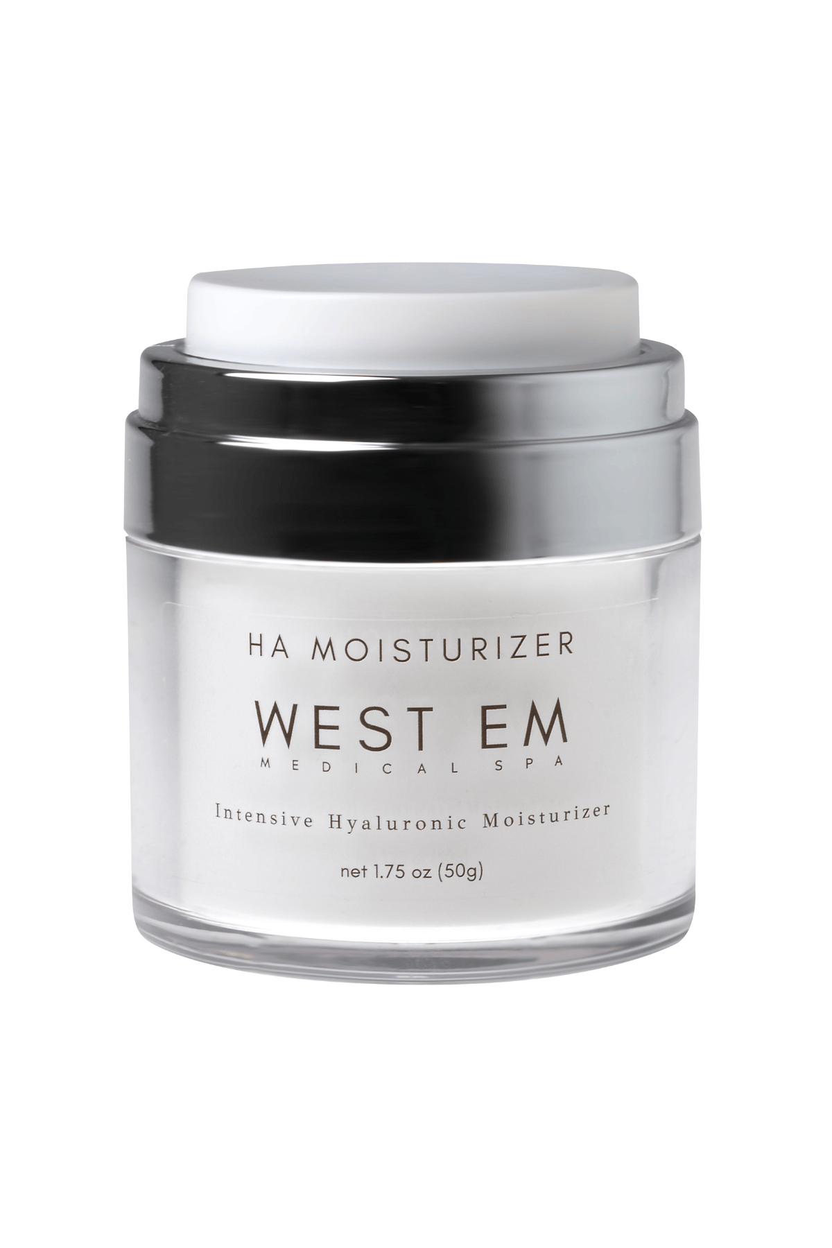 West Em HA Moisturizer 1.75 oz – hydrating moisturizer with hyaluronic acid to boost moisture and improve skin texture at West Em Medical Spa