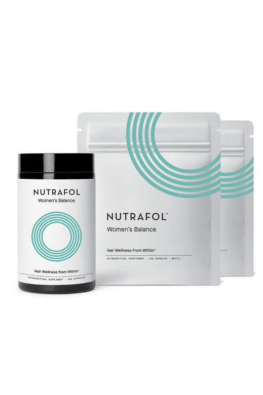 Nutrafol Balance Hair Growth Pack Menopause 3 month supply for menopausal hair health at West Em Medical Spa