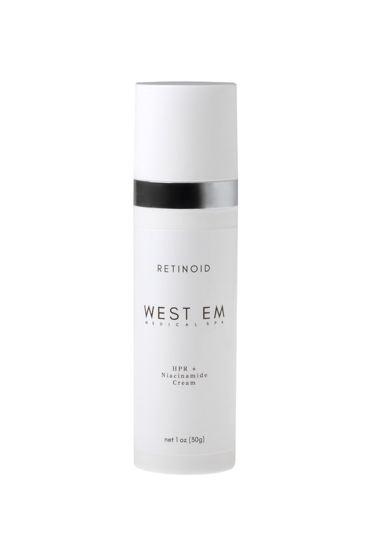 West Em Retinoid 1 oz – potent retinoid serum to reduce fine lines, improve skin texture, and promote youthful skin at West Em Medical Spa
