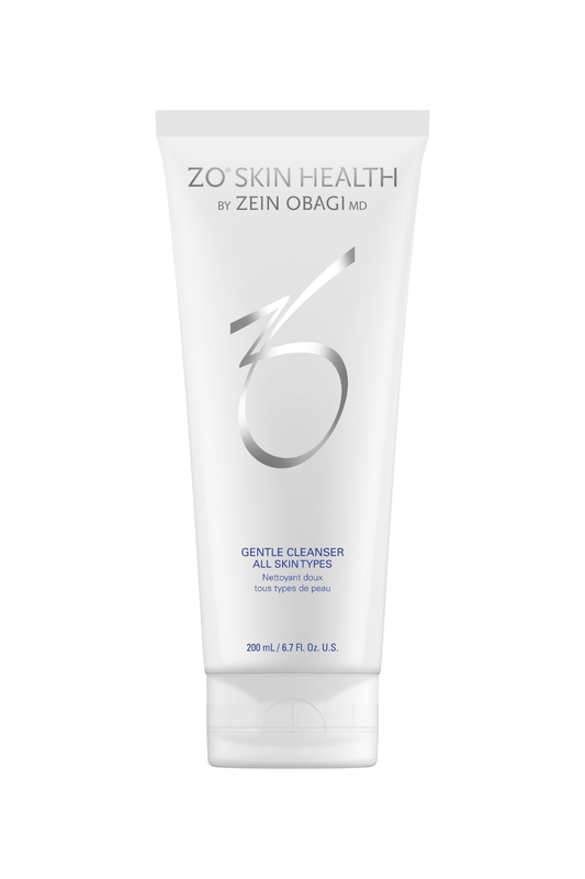 Alt Text: ZO Skin Health Gentle Cleanser 200ml for all skin types – available at West Em Medical Spa